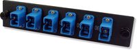 Lynn Electronics 6 Fiber SC Singlemode Adapter Strip, 6 Simplex SC Ports, LGX Footprint
