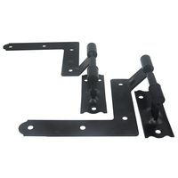 ELBA Black Blind Shutter Hinges for Wood Frame and Brick - 1 Pair (2 Units)