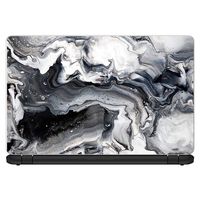 Custom Fit Made to Order Laptop Notebook Skin Vinyl Sticker Cover Decal Fits 13.3" 14" 15.6" 16" HP Lenovo Apple Mac Dell Compaq Asus Acer/Black White Swirls Marble Granite