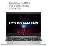 2019 HP Probook 440 G6 14" HD Business Laptop (Intel Quad-Core i5-8265U, 8GB DDR4 Memory, 256GB SSD) Backlit, Type-C, HDMI, RJ45, Natural Silver, Windows 10 Pro Professional