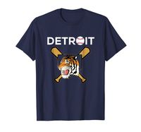 Distressed Tiger Mascot Tshirt Detroit Baseball Fans Design