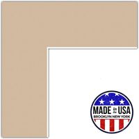 13x18 Dune / Scotch Mist Custom Mat for Picture Frame with 9x14 opening size (Mat Only, Frame NOT Included)