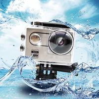 Action Camera, W22 WiFi Sport Camera Ultra 4K HD Waterproof with 220 degree , 360 Wide-Angle Lens 360VR and Rechargeable Battery, Including Full Accessories Kits and Waterproof Case