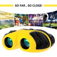 Gifts for 5 6 7 8 Year Old Girls, Compact Shockproof Binocular for Kids Toys for Boys Girls Age 4-10 Birthday Present for Kids 8x21 Yellow