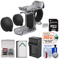 Sony AKA-FGP1 Finger Grip for HDR-AS50, HDR-AS300 & FDR-X3000 Action Cameras with 64GB Card + Battery & Charger + Kit