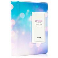 Ablus 64 Pockets Mini Photo Album for Fujifilm Instax Mini 7s 8 8+ 9 25 26 50s 70 90 Instant Camera & Name Card(Blue)