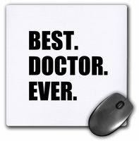 3D Rose"Best Doctor EverFun Job Pride Gift for GPS Specialist DRS and Phds" Matte Finish Mouse Pad - 8 x 8" - mp_179775_1