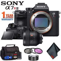 Sony Alpha a7R III Mirrorless Digital Camera (Body Only) + 85mm Lens + Filter Kit + Memory Card Kit + Carrying Case + Extended Warranty