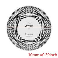 Zripool Disc LP Vinyl Record Turntable Phono Tachometer Calibration Strobe Disc Stroboscope Mat 33 45 78 RPM