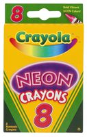 Crayola Neon Crayons, 8 Count