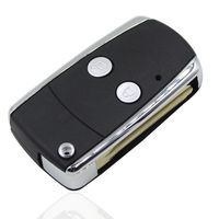 WBOY Keyless Folding Flip Remote Control Key Case 2 Buttons Fob Shell Replacement Compatible with Toyota Camry Corolla Yaris Hilux Key Cover Shell