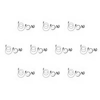 10 Pack BOMMEOW BGS15-K4 G Shape Earhanger G-Earpiece for Kenwood 1-Pin Business PKT-23 Portable Radio