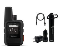 Garmin InReach Mini Handheld Iridium Satellite Communicator and Wearable4U Ultimate Power Pack Bundle (Black)