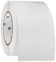 Brady THT-5-473-10 1" Width x 0.5" Height, B-473 Static Dissipative Polyester, Gloss Finish White Thermal Transfer Printable Label (10000 per Roll)