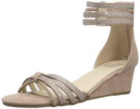 LFL by Lust for Life Women's LL-Novelty Wedge Sandal, Blush Suede, 10 Medium US