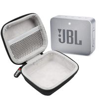 JBL GO 2 IPX7 Waterproof Ultra Portable Bluetooth Speaker On-The-Go Bundle with gSport Deluxe Hardshell Case (Gray)