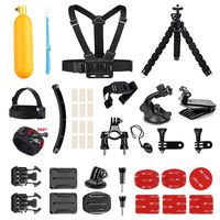 AKASO Outdoor Sports Action Camera Accessories Kit 14 in 1 for AKASO EK7000/ EK7000 Plus/ EK7000 Pro/Brave 4/ V50/ V50 Pro/ V50 Elite/CAMPARK/Go Pro Hero 5 in Swimming Any Other Outdoor Sports