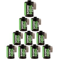 Ilford HP5 Plus, Black and White Print Film, 135 (35 mm), ISO 400, 24 Exposures (1700646) 10 Pack