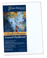 Jack Richeson 3/4-Inch Premium Tempered Gessoed Hardboard Panel, 12-Inch by 16-Inch