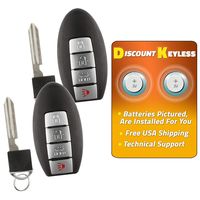 Discount Keyless Replacement Key Fob Car Remote Compatible with KBRASTU15, CWTWB1U821 (2 Pack)
