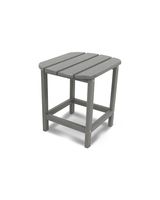 POLYWOOD SBT18GY South Beach 18" Outdoor Side Table, Slate Grey