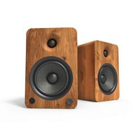 Kanto YU6 Powered Bookshelf Speakers with Bluetooth and Phono Preamp, Walnut