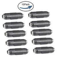 10PCS Lime2018 DC Female to Female Connector 5.5mm x 2.1mm 12V 5A Power Cable Jack Adapter，DC Power Jack Plug Adapter for CCTV Home Security Surveillance