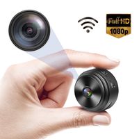 Spy Camera WiFi Wireless Hidden Camera, Small Security Camera, Nanny Cameras and Hidden Cameras for Home, Car, Office, with 150° Wide Angle & HD 1080P & Night Vision & Motion Detection