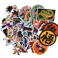 Bowinr Dragon Ball Z Car Stickers, Anime Bumper Sticker for Phone, Laptop, Car, Lugguage, Skateboard and More(50^pcs)
