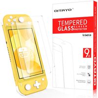[2 Pack] QITAYO Screen Protector for Nintendo Switch Lite, [HD Clear] [Bubble-Free] [Anti-Scratch] Tempered Glass Screen Protector Compatible with Switch Lite