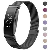 HAPAW Bands Compatible with Fitbit Inspire HR, Inspire Metal Band Accessories Stainless Steel Mesh Bracelet Women Men Wristbands Strap for Inspire & Inspire HR Fitness Tracker