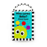 Sassy Developmental Look Book Photo Album  |  High Contrast Colors and Patterns  |  Drool Resistant Pages Hold Photos  |  Great Baby Shower Gift