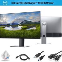Dell U2719D UltraSharp 27" 16:9 IPS Monitor (U2719D) with Microfiber Cleaning Cloth - 1 - Pack