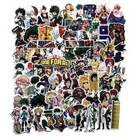 Supersenter Anime Themed (Boku No) My Hero Academia 73 Piece Sticker Decal Set for Kids Adults - Laptop Motorcycle Skateboard Patch Decals