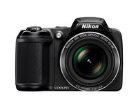 Nikon Coolpix L340 20.2 MP Digital Camera with 8GB memory card bundle (28x Optical Zoom, 3.0-Inch LCD, 720P Video, Black, US model)