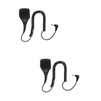2 Pack BOMMEOW BPM290-M2 IP65 Waterproof Shoulder Speaker Microphone for Motorola Talkabout TLKR T3 T4 T5 T7 T4 T6 Radio