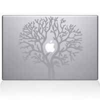 The Decal Guru Apple Tree Decal Vinyl Sticker, 13" MacBook Pro (2016 & Newer Models), Silver (1493-MAC-13X-S)