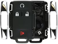 KeylessOption Keyless Entry Remote Control Car Key Fob Case Shell Button Pad Outer Cover for GMC Chevy M3N-32337100