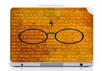 Laptop VINYL DECAL Sticker Skin Print Inspirational Wizardry Quotes Design Print Image fits Chromebook 11