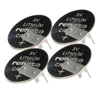 4PC Renata CR2016FH Battery 3V 90mAh Li 2 PC PINS Coin Cell Fast USA Ship