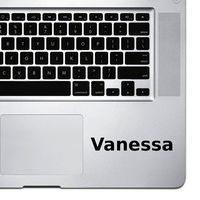 (2X) StickAny Palm Series Vanessa Sticker for MacBook Pro, Chromebook, and Laptops (Black)