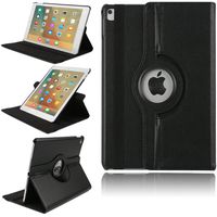 TechCode iPad 9.7 inch 2018 Cases, 360 Degrees Rotating Multi Function Screen Protective Flip Folio Stand Smart Case Cover for Apple New iPad 9.7 inch 2018/2017 Tablet (Black)