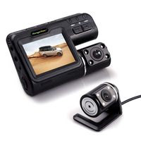 Dash Camera Front and Rear Cam, Driving Video Recorder 1080P, Mini Car DVR With 2 Inch LCD Screen Dashboard Cam Loop Recording,Night Vision, G-sensor