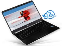 HP 14 Laptop, 14" HD Display, Intel Pentium Gold 4417U 2.3GHz, 16GB RAM, 512GB NVMe SSD, HDMI, Card Reader, Wi-Fi, Bluetooth, Windows 10 Pro