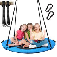 Trekassy 700lb Saucer Tree Swing for Kids Adults 40 Inch Textliene Wear- Resistant Waterproof Frame Includes 2 Tree Hanging Straps