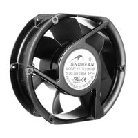 uxcell 171mmx153mmx51mm 24V DC Cooling Fan, 234 CFM High Airflow, Die-cast Aluminum Frame, Long Life Dual Ball Bearings