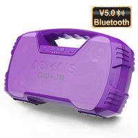Portable Bluetooth Speakers V5.0, Waterproof Wireless Home Party Speaker, 25W Rich Bass Impressive Sound, 15 Hrs Playtime & Wireless Stereo Pairing, Built-in Mic, Durable for Indoor, Outdoor - Purple