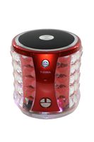 Bridgecraft Portable Mini Media Player Speaker BC-T2096A-RD with FM Micro Card U-Disk Line-in, Red