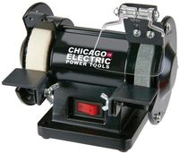 3" Mini Tool Grinder, 80 grit grinding stone & 3 in cotton buffer