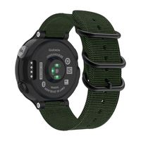 LDFAS Forerunner 235 Band, Soft Nylon Sport Watch Strap Compatible for Garmin Forerunner 235/220/230/620/630/735XT Smartwatch, ArmyGreen